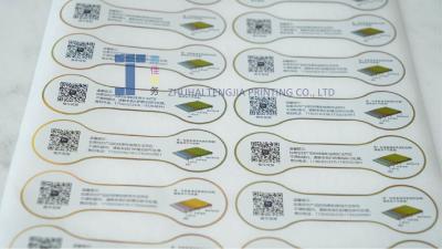 Removable Adhesive custom Metallic Sticker Labels Various Thickness Fade Resistance