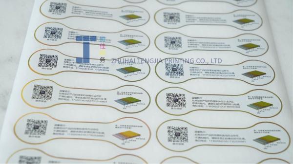 Removable Adhesive custom Metallic Sticker Labels Various Thickness Fade Resistance