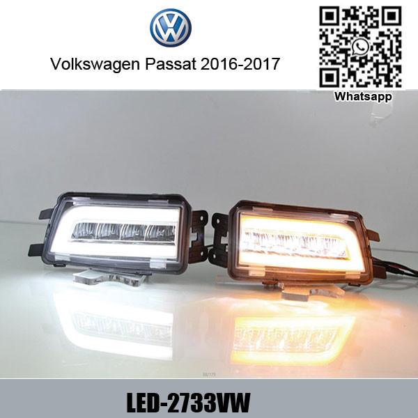 VW Volkswagen Passat 2016-2017 DRL LED Daytime driving turn signal Lights