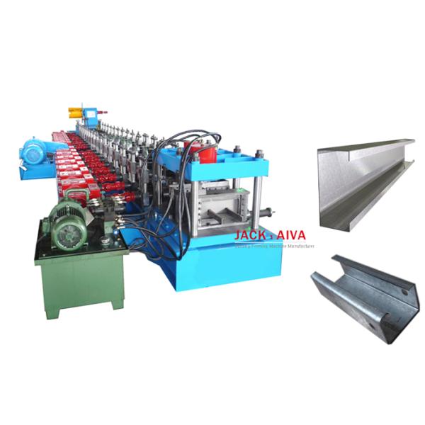 C Steel Purlin Roll Forming Machine, structural galvanized c channel steel c purlin