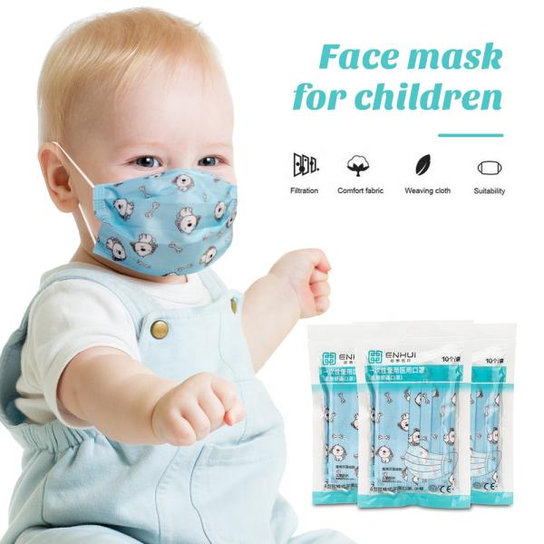 Hot sale OEM 3 layers reusable kid disposable cartoon printing sterile children medical face mask