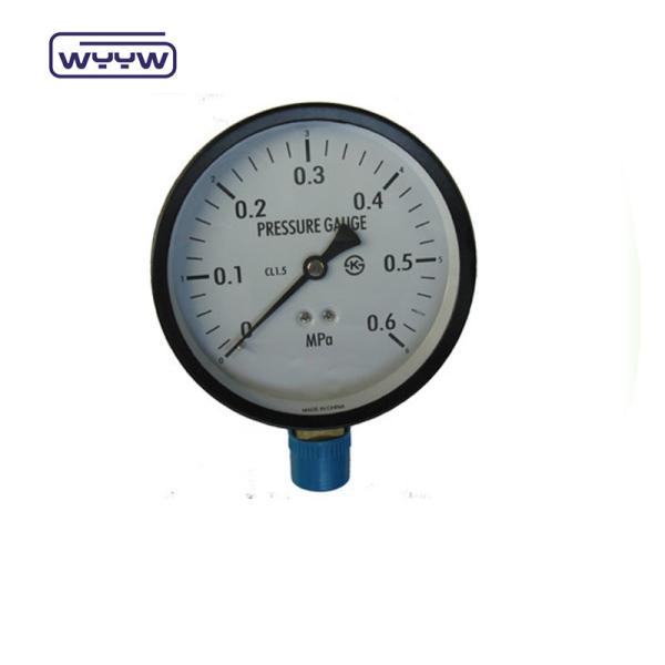 manômetro de pressão tipo parafuso de aço preto de 150 mm M20X1,5