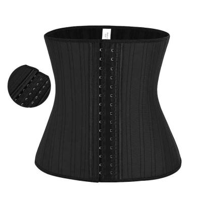 25 Ossos de aço Controle de barriga Trainer de cintura com 96% de algodão 4% de spandex 100% de látex