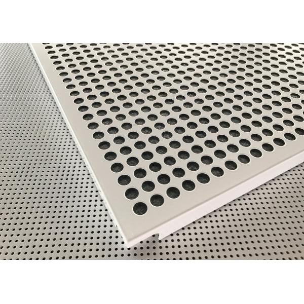 600 x 600 Fireproof Acoustic Aluminum Perforated Ceiling Panel for Building Ceiling Wall Decoration