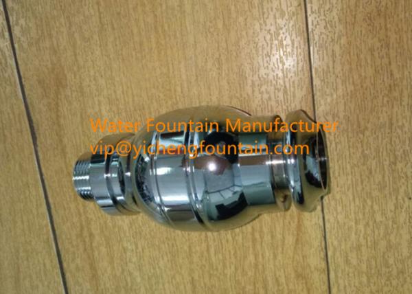 Chrome Brass Adjustable Straight Spray Foam One Inch Fountain Nozzles For Ponds