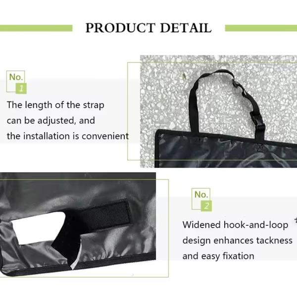 Customized Dog Back Seat Covers Durable Pet Car Seat Covers With Leash Folding Feeding Bowl