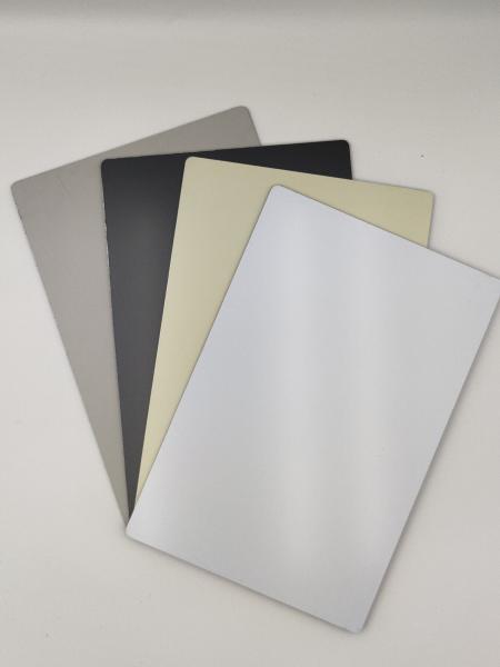 Anti Fire Silver Aluminum Composite Panel , Curtain Wall Metal Panel 5mm Thickness