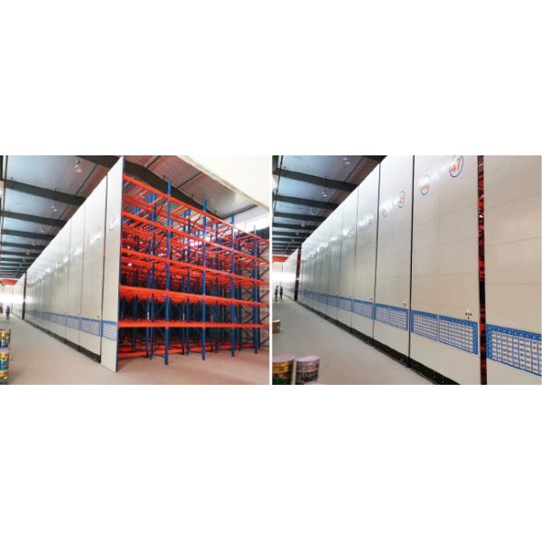 Electric Mobile Rack Rail-Guided Ground Track Guidance Closed Type  Electric Powered Motorized Mobile Heavy Duty Pallet Racking