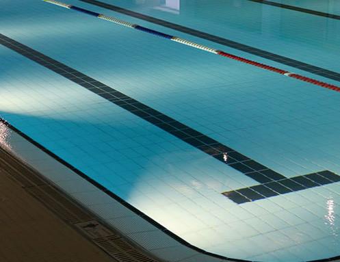 115x240mm Swimming Pool Ceramic Mosaic Tiles Blue White 6mm
