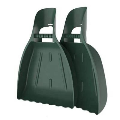 Plastic Leaf Scoops and Hand-Held Rake Set Perfect for Leaf Cleaning Tine Length 3in