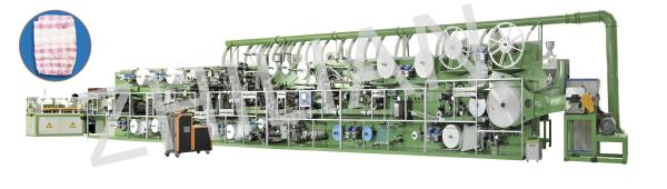600 Pcs / Min Disposable Baby Diaper Machine I Type