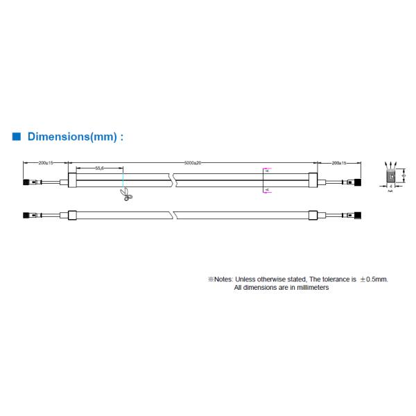 Цвет белизны света 24В прокладки 2835 СИД неоновый гибкий многофункциональный