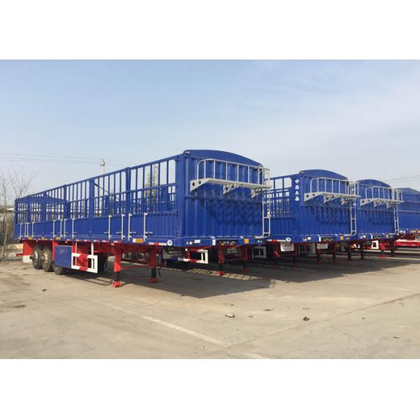 Dropside Truck Semi Trailer Commercial Truck And Trailer 3X16 Tons