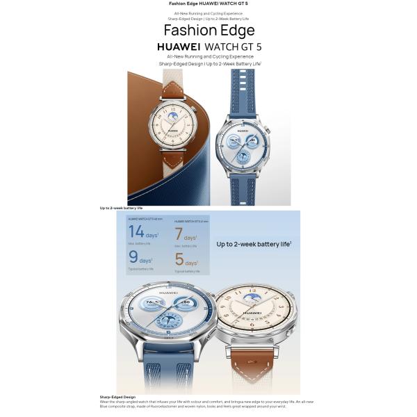 2024 Hot Hua Wei WATCH GT 5 Smart Watch 1.32 pulgadas AMOLED Color Screen Tracker Monitoreo de salud Reloj deportivo