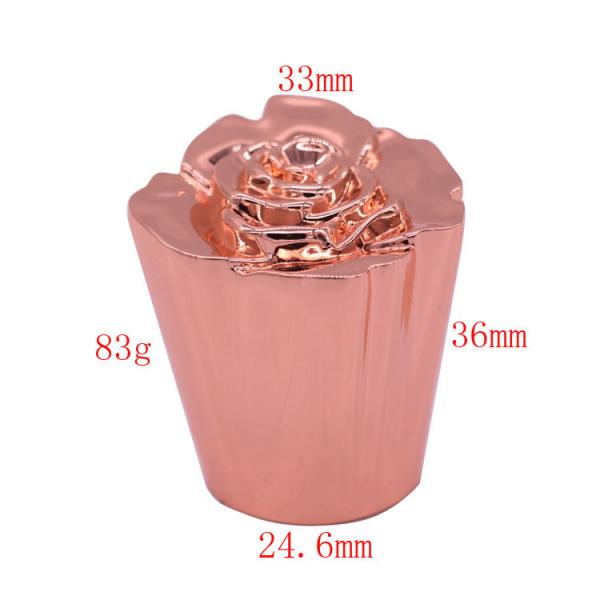 Customized Logo Premium Glossy T-Shaped Cap Zamac Perfume Cap for Fea 15