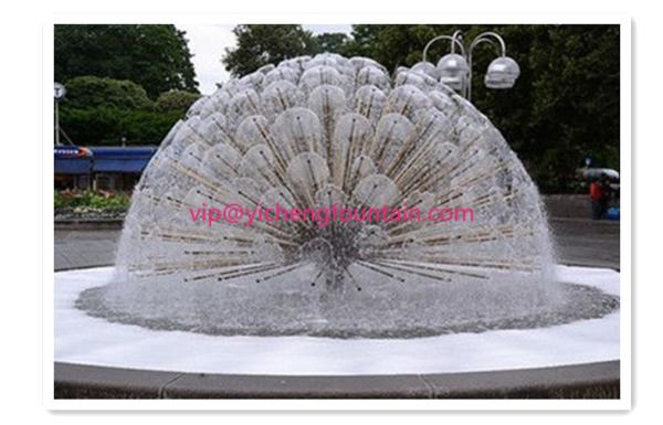 Hemisphere Fountain Nozzle Crystal Ball Water Fountain Nozzles Brass / Chrome Material