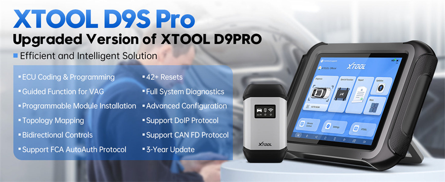 XTOOL D9S Pro Key Programmer плюс KS-1 KS01 Smart Key Emulator и KC501