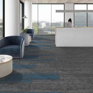 6mm Total Thickness 50x50 60x60 Square Size Loop Pile Carpet Tiles for Hotel and Office