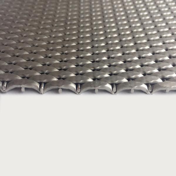 2-6mm Silver Metallic Stainless Steel Decorative Wire Mesh Grilles For Modern Cabinet Doors