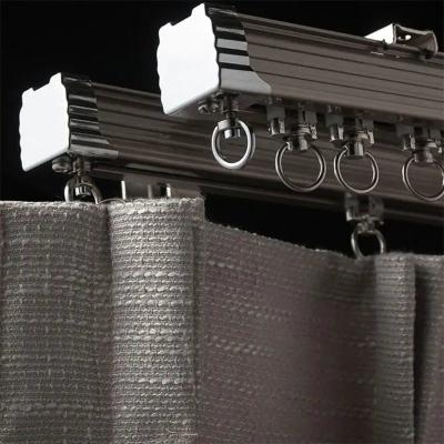24 Hours After-Sales Service Heavy Duty Motorized Curtain Tracks Flatted Track Design