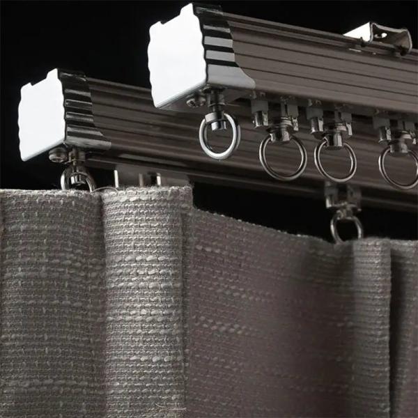 Basic Motorized Curtain Tracks with 3.5*5/5.5*5cm Size and Aluminum Alloy Material