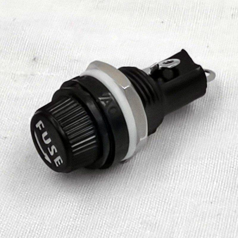 10A 250V Bakelite Fuse Holder Electric Fuse Cutout Box and Screw Type Panel Mount Fuse Holder  5*20mm