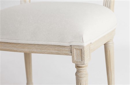 French Cane-Back Upholstered Dining Chair CYC-048