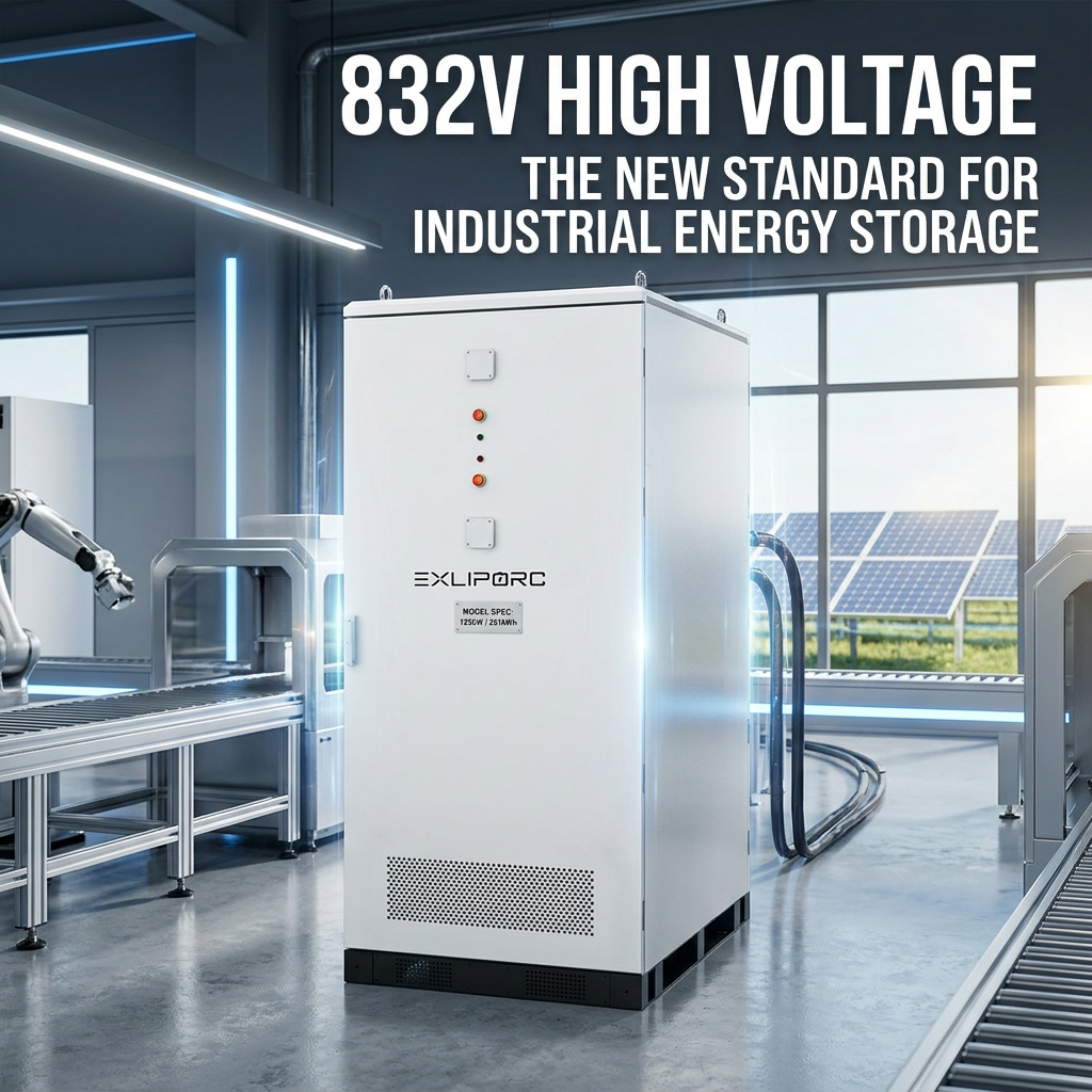 832V High Voltage LiFePO4 Industrial & Commercial Energy Storage System 125kW 261kWh BESS Hithium 314Ah