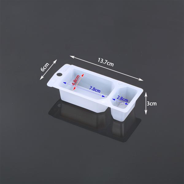 Hengmaster Disposable Coconut Spread &Pretzels Two Caompartment Tray Chocolate Biscuit Blister Plastic Tray Packaging