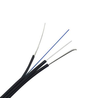Telecomunicações lisas GJYXCH-1B do fio de aço do cabo de fibra ótica FTTH três da gota da borboleta