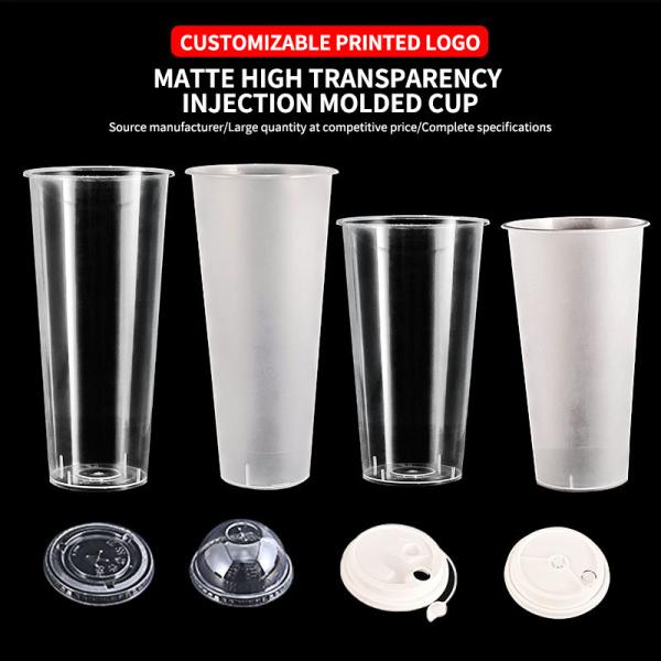 Des tasses de fête en plastique pour injection personnalisables sans BPA Des couleurs vives et résistantes aux éclats