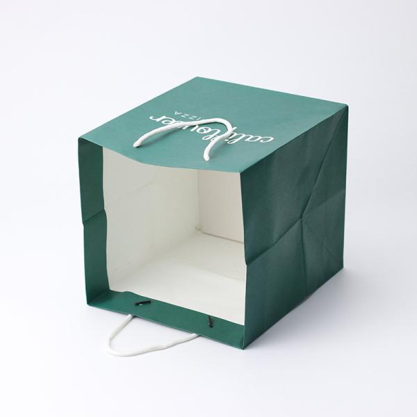 Bolsas de presente de papel de arte espessado grande Bolsa de compras quadrada de tamanho grande com alça