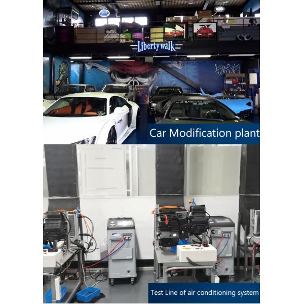 R134a Automotive Recharge AC Recovery Machine AC1800 3 Loadcells