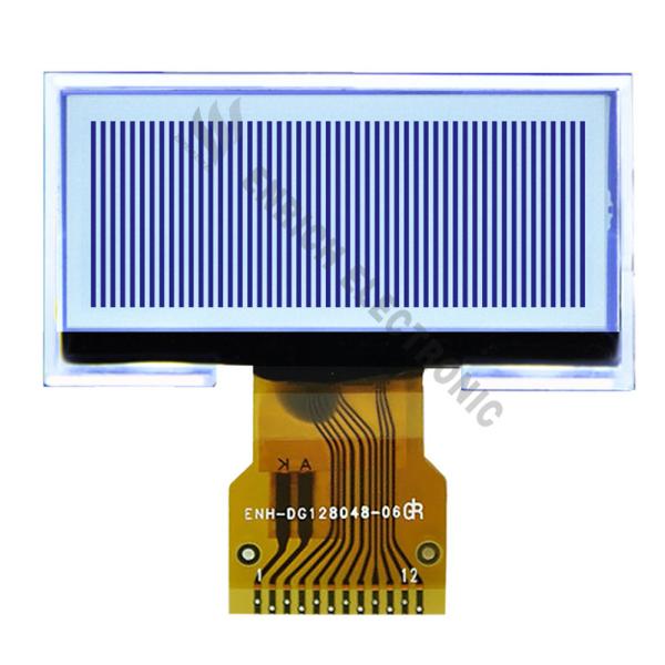 128x48 Graphic LCD Display 6 0'Clcok FSTN COG For Industrial Control