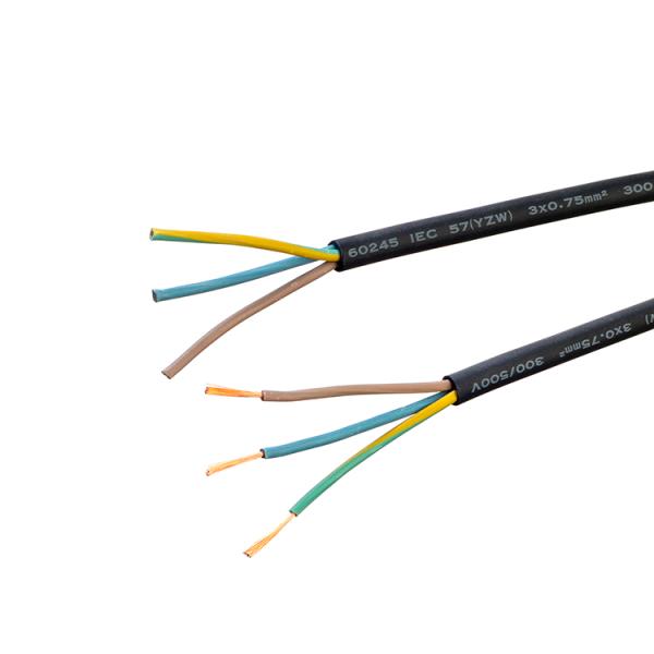 Industrial VDE Approval H07rn f 3g 2.5 Mm2 Fire Resistant Rubber Insulated Power Cable for Oil Free Electrical Applications