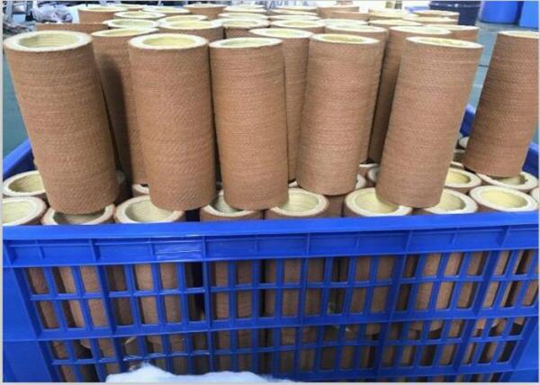 10mm Brown Color 600 Degree PBO & Para Aramid Felt Roller Sleeve Tube