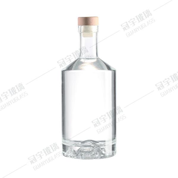 750 мл цилиндрическая водка стеклянная бутылка для вина стеклянная бутылка с кис