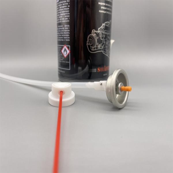 Heavy-Duty 360 Degree Aerosol Valve With Actuator for Automotive Lubricants and Degreasers with Clog-Resistant and Precision Nozzle