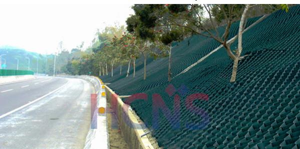 Retaining Wall Plastic Textured HDPE Geocell Lightweight Flexible Three Dimensitional