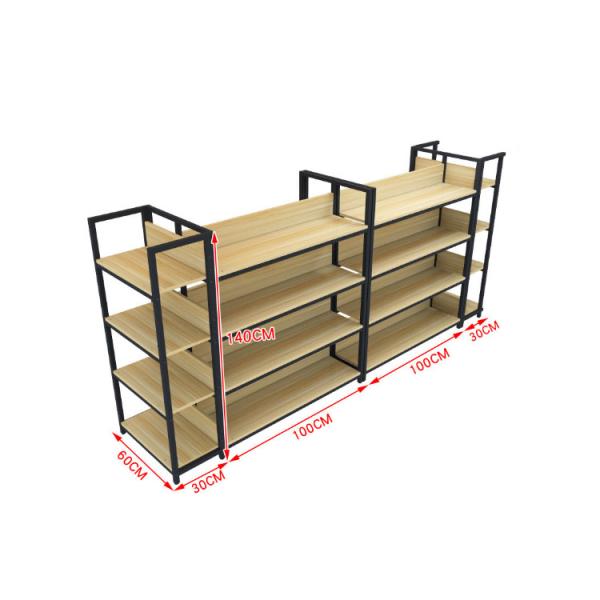 Divided Storage Stand Box for Custom Display Stand Modern Miniso Wood Display Rack