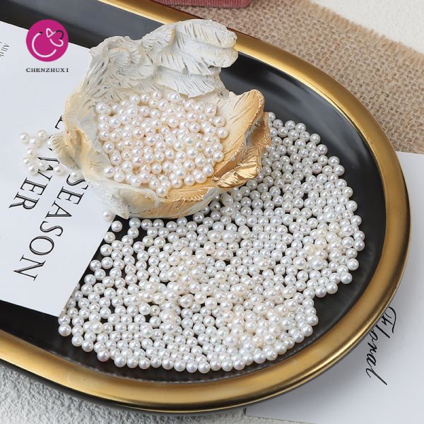 Natural Pearls Wholesale 2.3-2.5 mm White Small Tiny Round Shape Freshwater Pearl Loose Beads