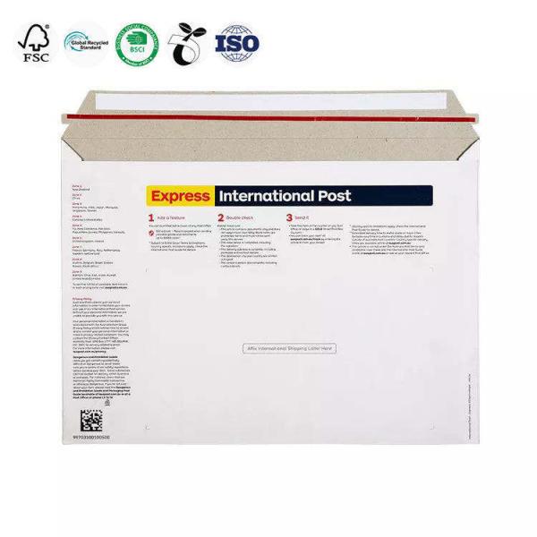 Rigid Cardboard Envelope Mailer Peel Seal Cardboard Document Envelope Convenient