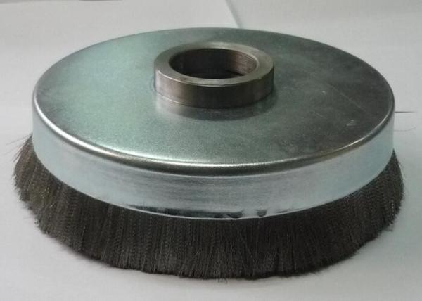 Engine Assembly Stainless Steel Crimped Wire Cup Brush 150mm OD For Deburring