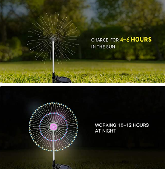 Multi Color 1.20v IP65 Led Solar Copper Wire String Lights