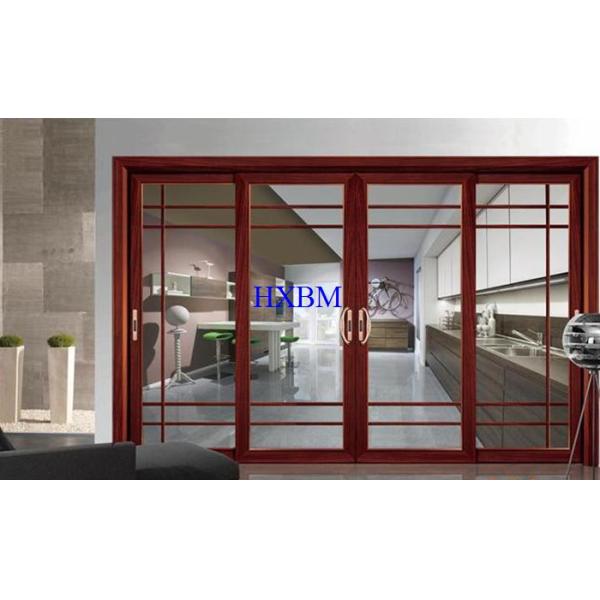 Puertas deslizantes de aluminio sólidas de la serie residencial con la sensación lisa del empuje