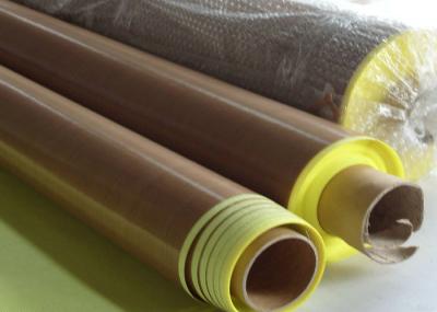 Anti -  aging Adhesive + Paper PTFE Coated Fiberglass Fabric  Smooth Surface