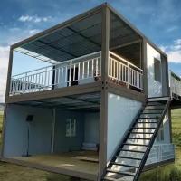 Soudage et épissure de style intégré maison de conteneurs extensible porte en acier rouge