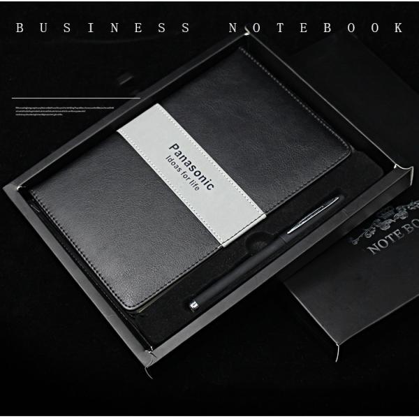 Подарочный комплект твердое покрытие кожи A5 обтянутый дневник писания толстый классический рулевой блокнот с ручкой