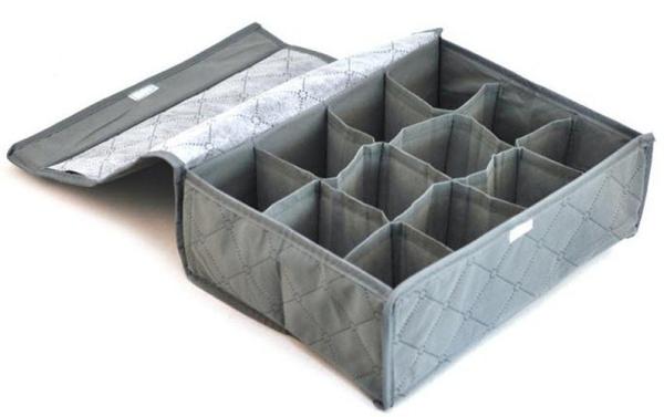 Caixas de armazenamento da roupa dos PP/compartimento não tecidos do organizador 12 armazenamento do roupa interior