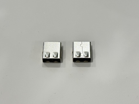 USB 2.0 AM Male Connector Three-Piece Front Shell Assembly | Pin Wire Cable Electrical Electronic Terminal Connector for Customization & Power Transmission